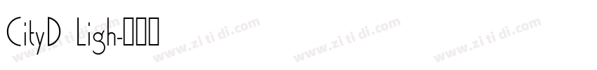 CityD Ligh字体转换